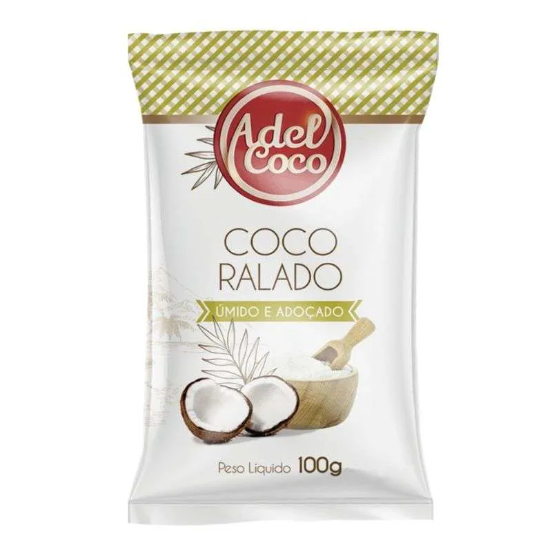 Coco Ralado Adel Úmido Adoçado 100G