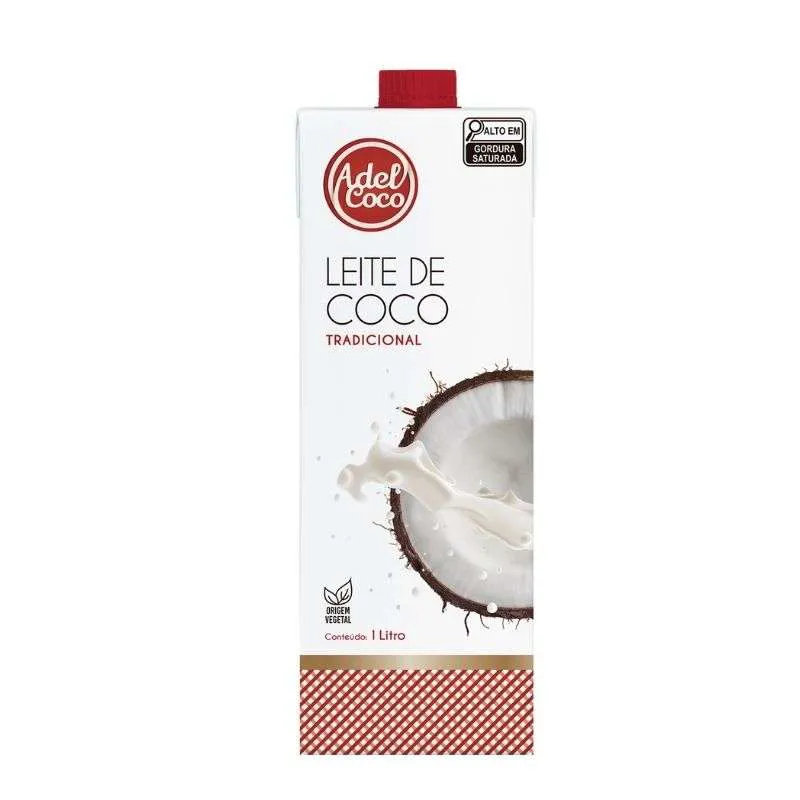 Leite De Coco Adel Tradicional Tetra Pak 1L