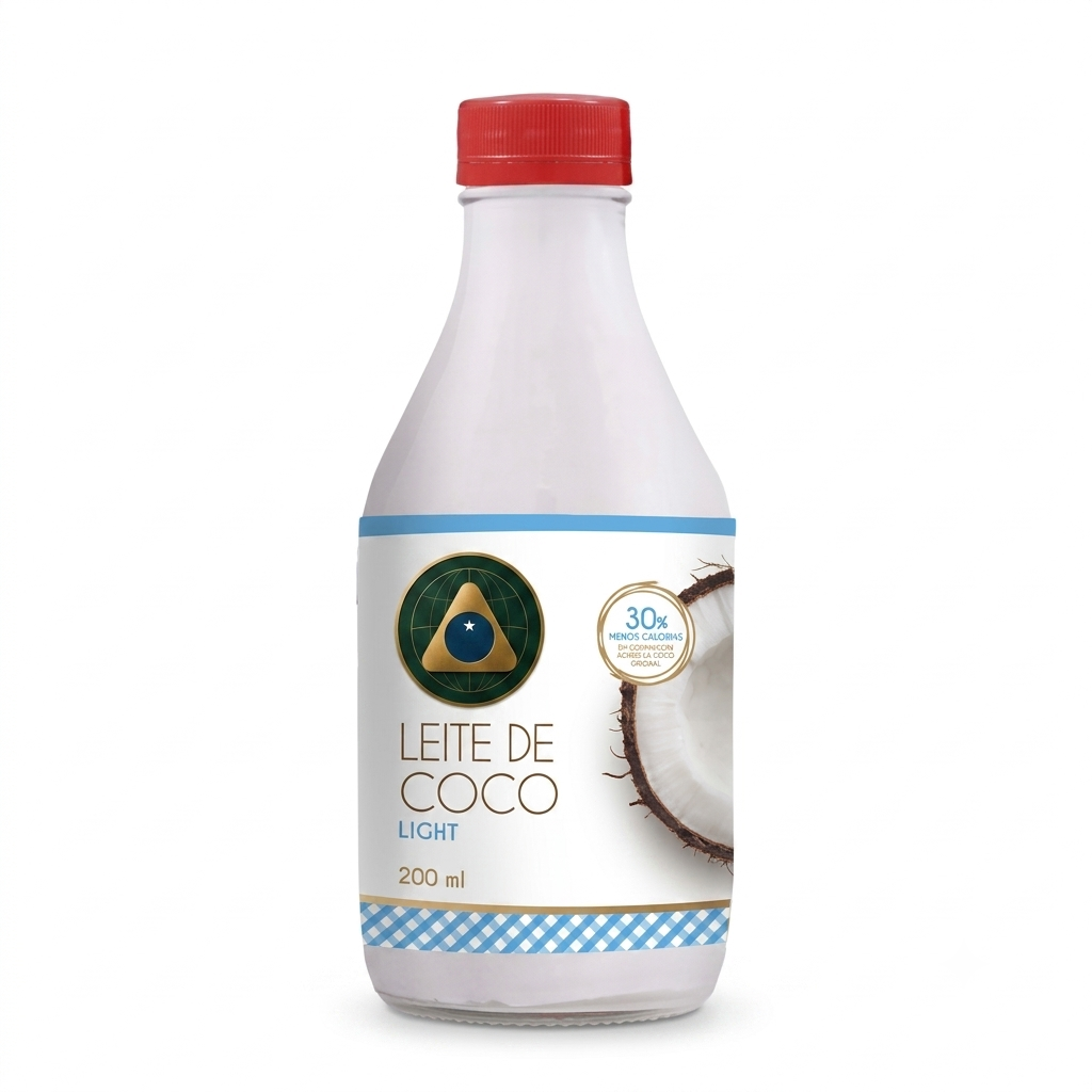 Leite De Coco  Light Vidro 200ML