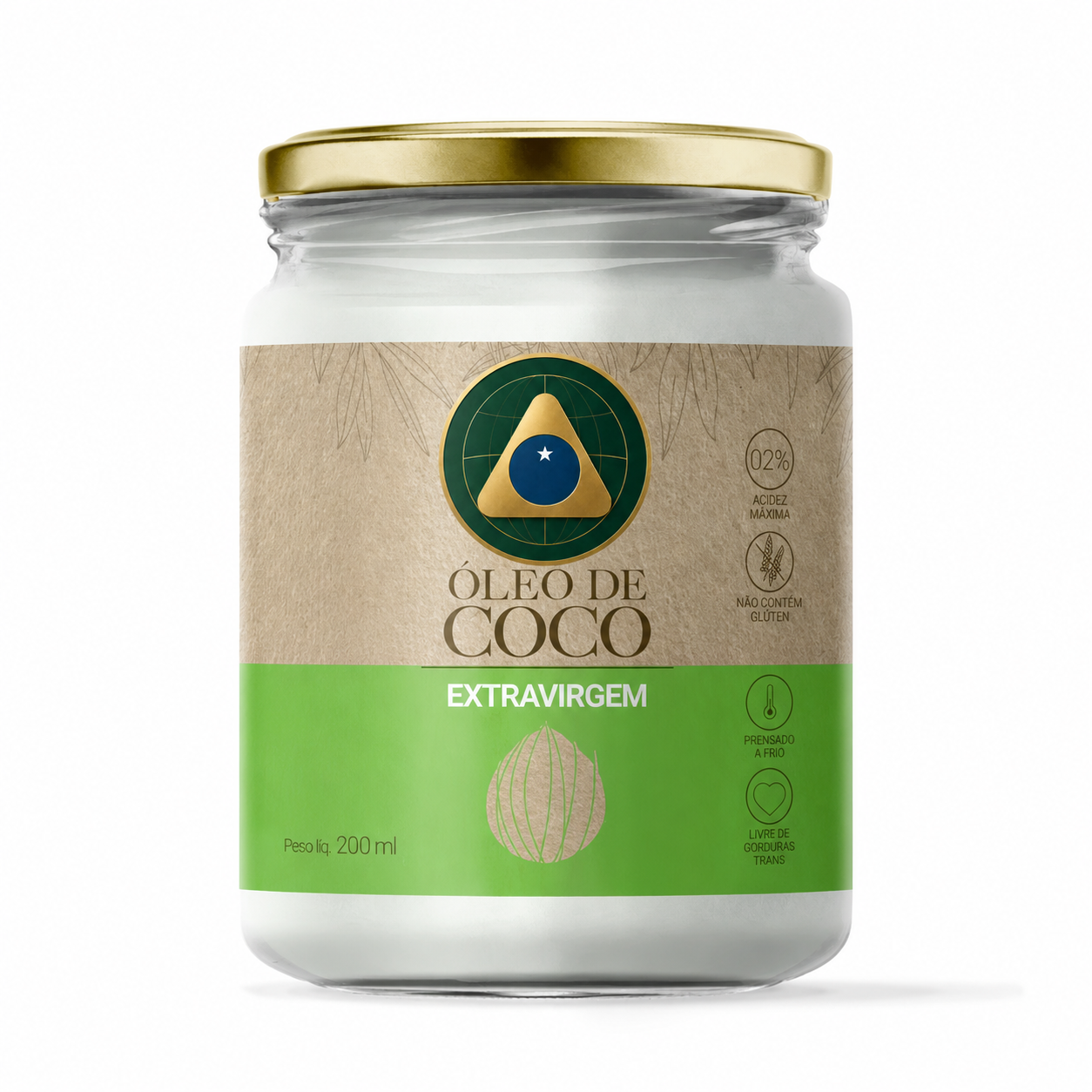 Aceite De Coco  Extravirgen - Vidrio