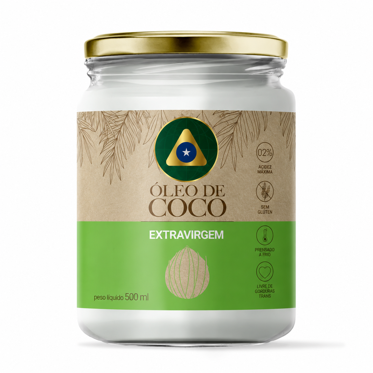 Aceite De Coco  Extravirgen - Vidrio