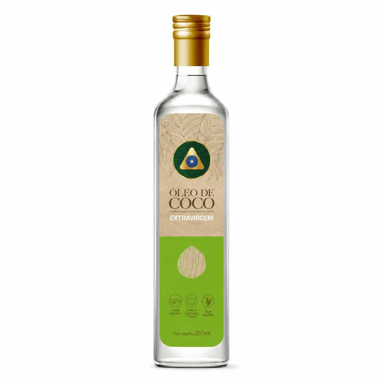 Aceite De Coco  Extravirgen - Grf Vidrio