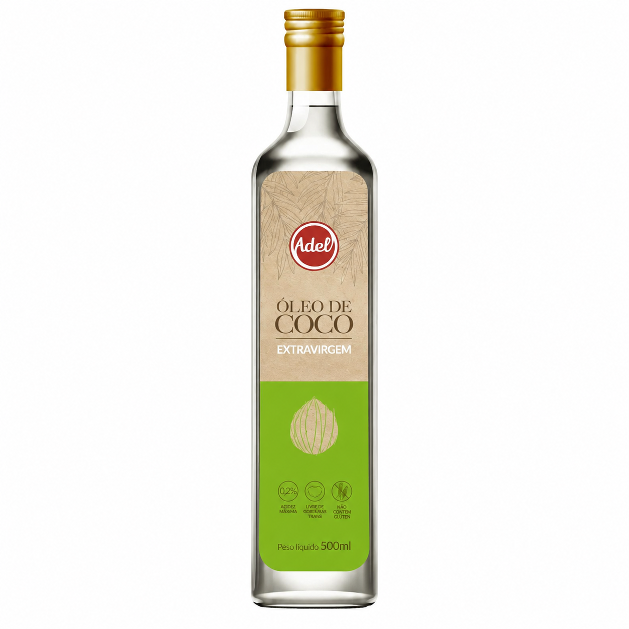 Aceite De Coco Adel Extravirgen - Grf Vidrio