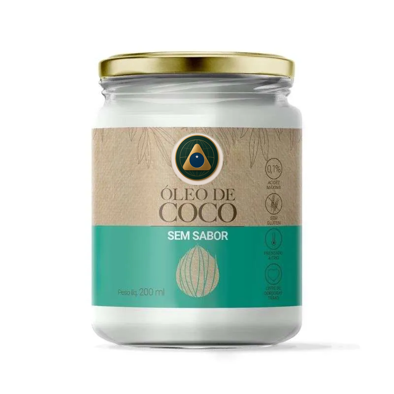 Aceite De Coco  Sin Sabor - Vidrio