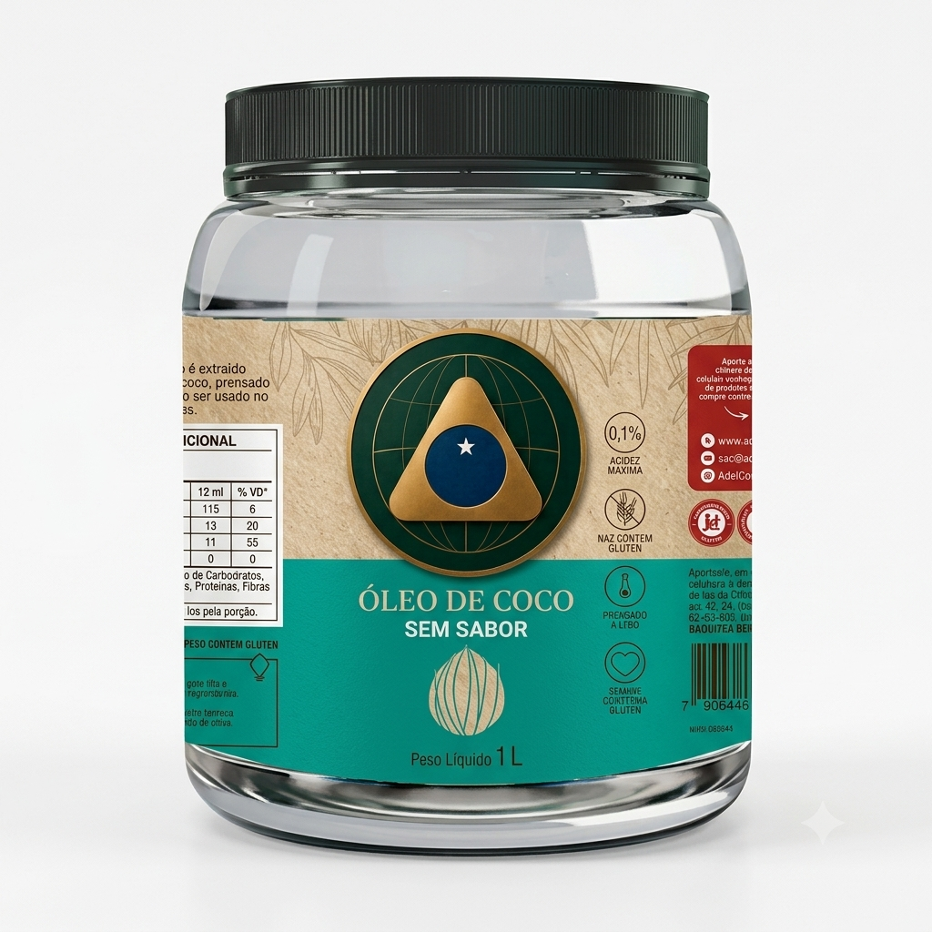 Aceite De Coco  Sin Sabor - Plastico