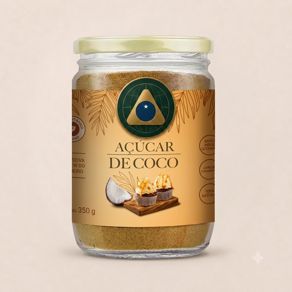 Açúcar De Coco  - Vidro 350G
