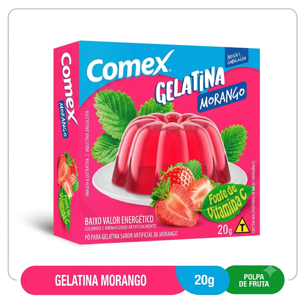Gelatina Morango  20G