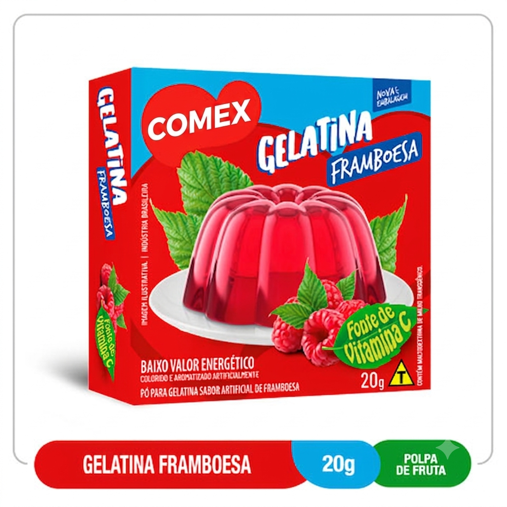 Gelatina Framboesa   20G