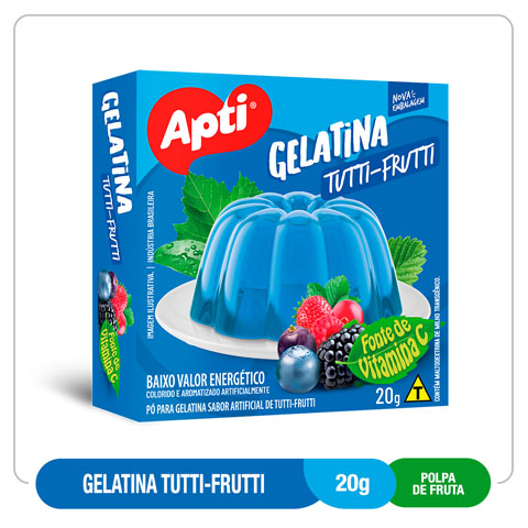 Gelatina Tutti-Frutti 20G