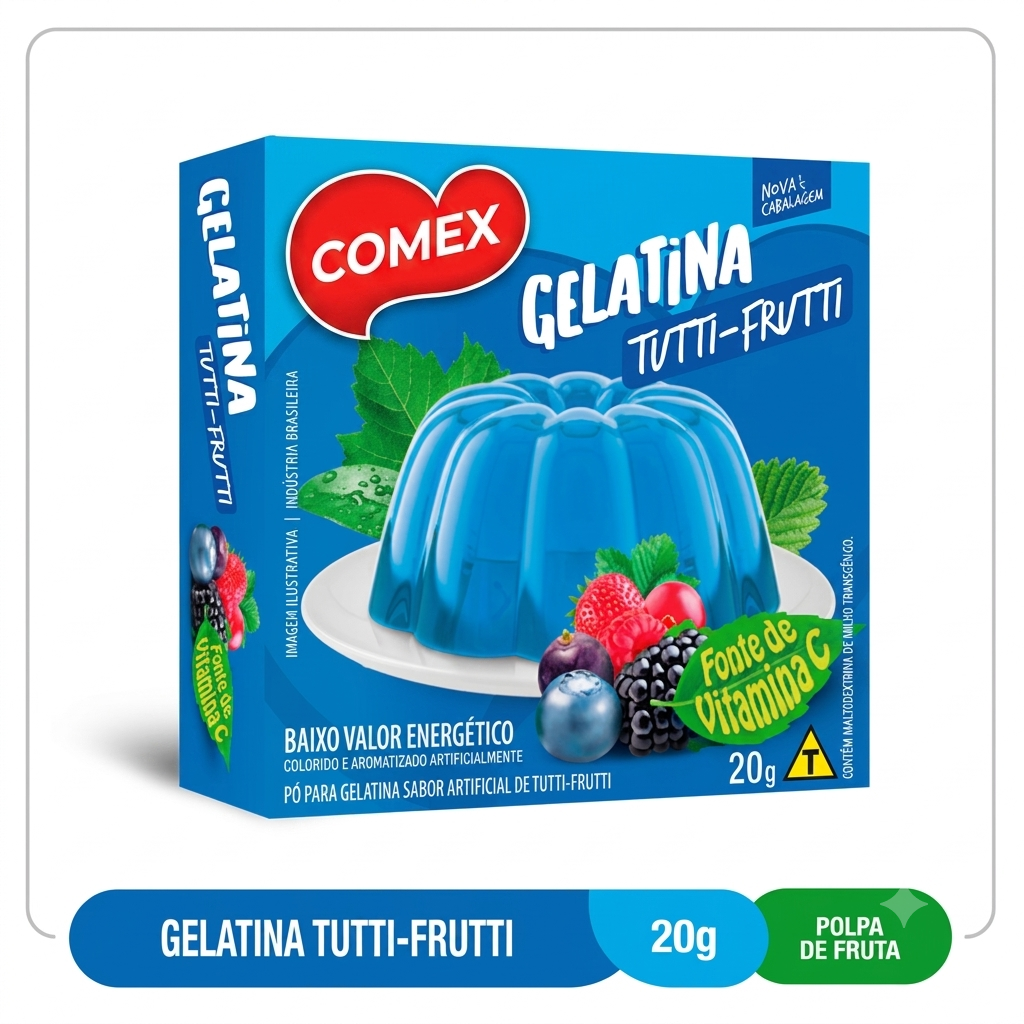 Gelatina Tutti-Frutti  20G