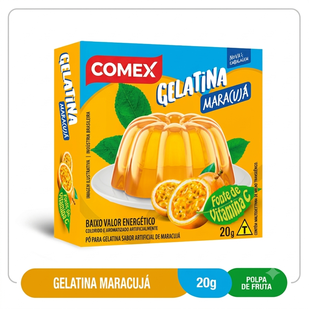 Gelatin Passion Fruit 20G