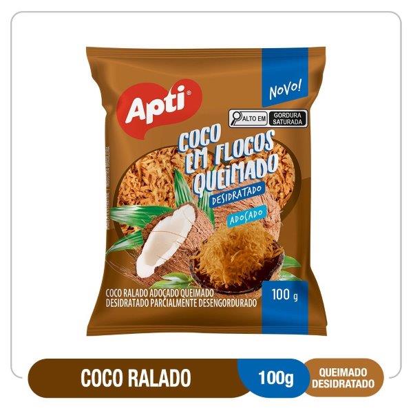 Coco Flocos Queimado Adoçado 100G