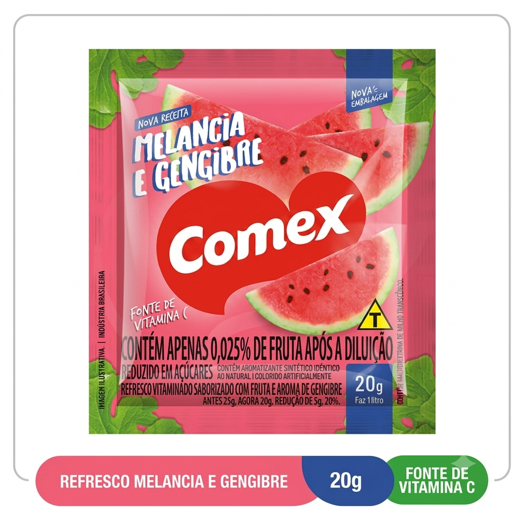 Refresco Melancia e Gengibre   20G