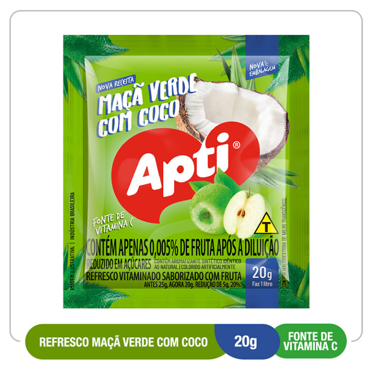 Refresco de Manzana Verde y Coco 20G
