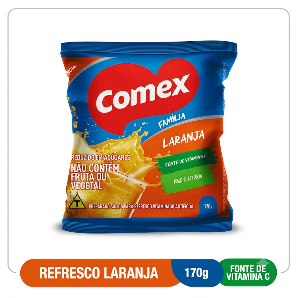 Refresco Laranja  Família 170G