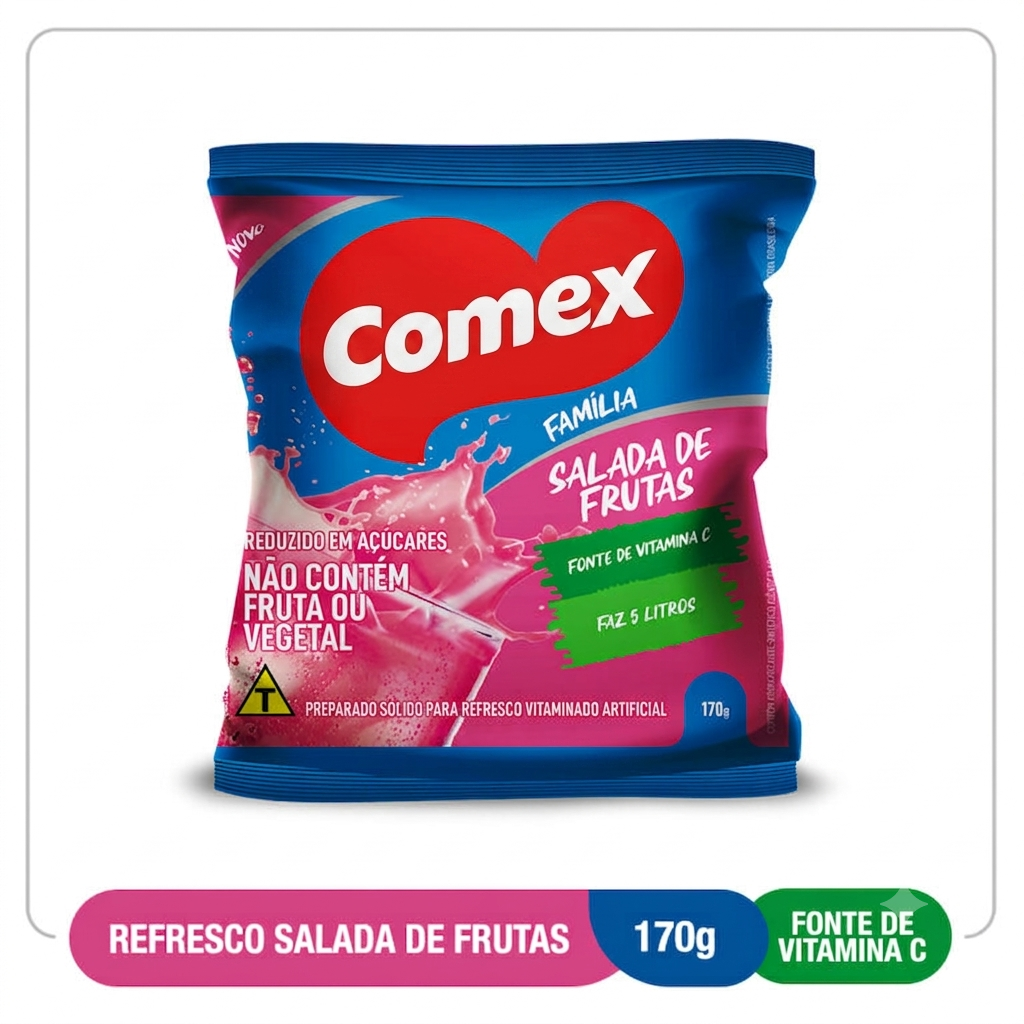 Refresco Salada De Frutas  Família 170G