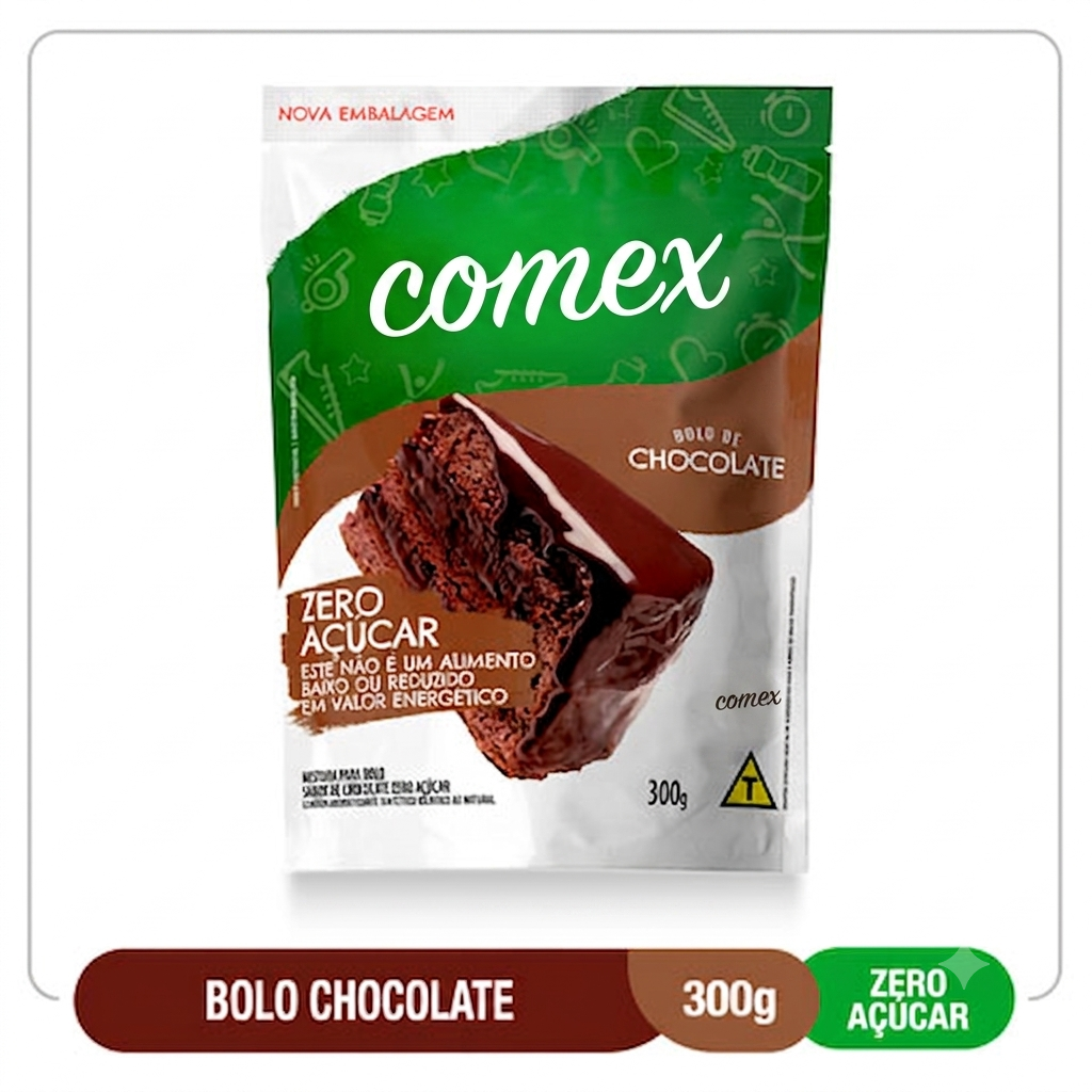 Mezcla para Pastel Sin Azúcar Chocolate 300G