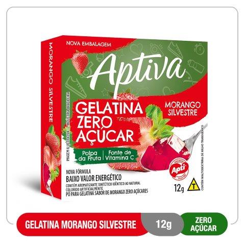 Gelatina Zero Morango Silvestre 12G