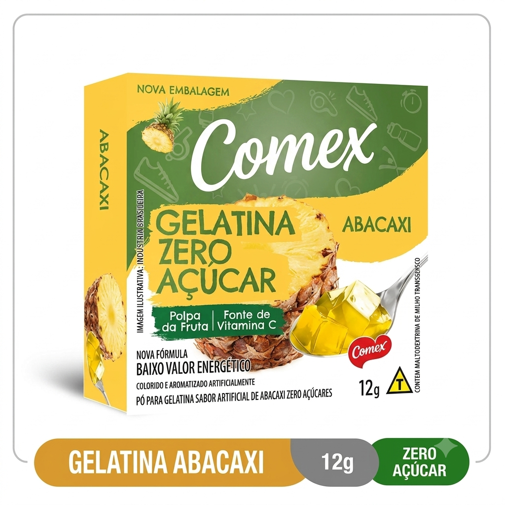 Gelatina Zero Abacaxi  12G