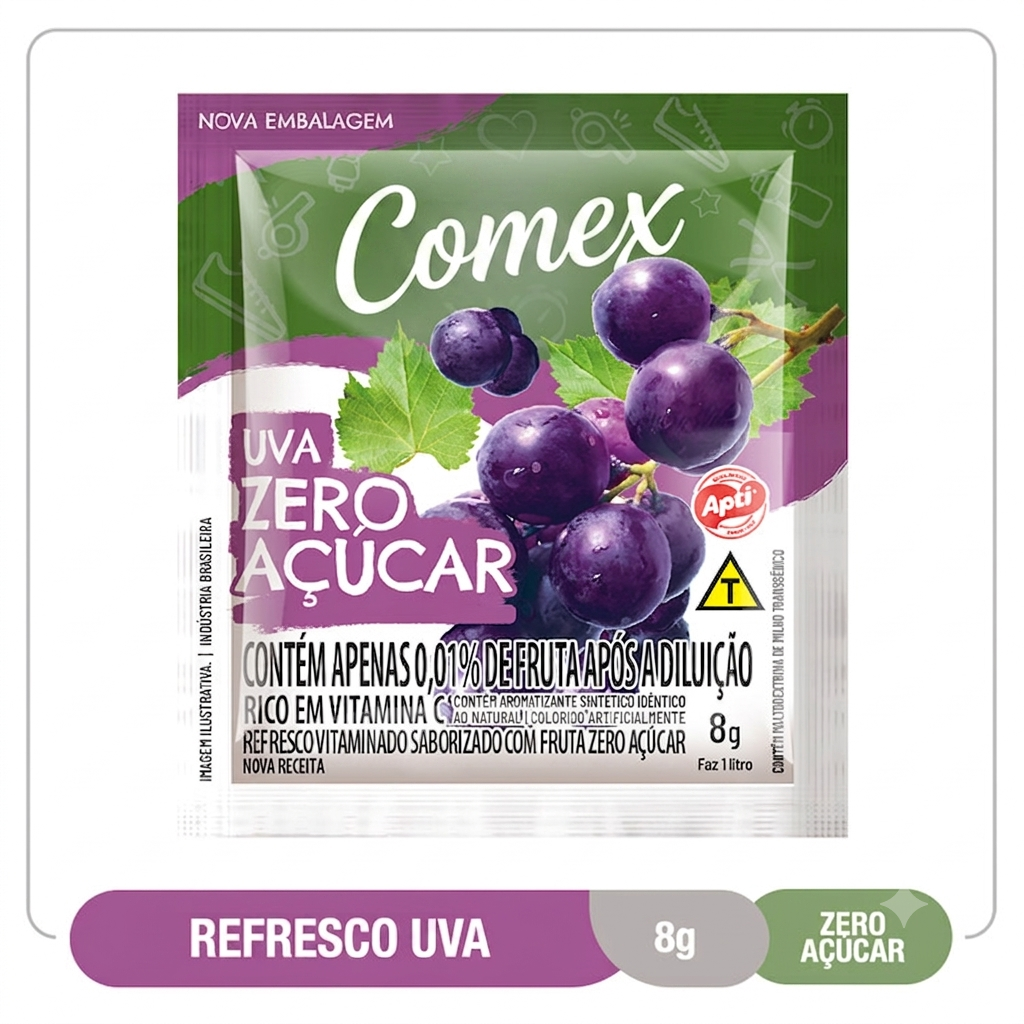 Refresco Zero Uva  8G