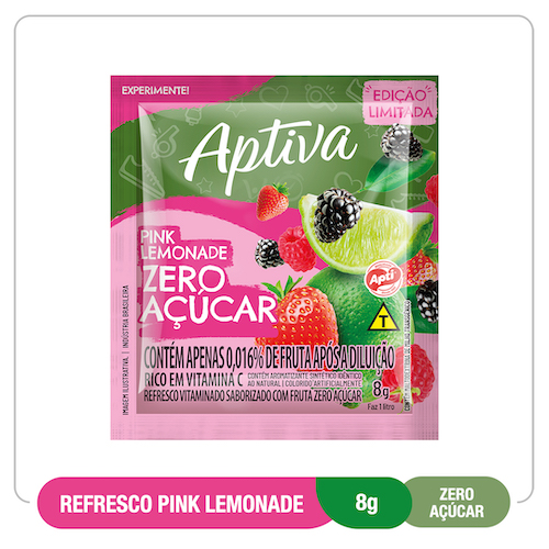 Sugar-Free Pink Lemonade Drink Mix 8G