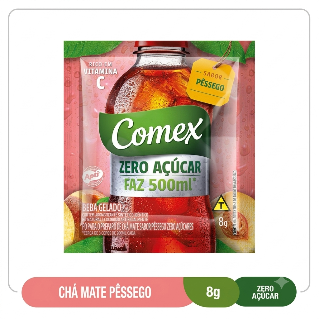 Chá Mate Pêssego  8G