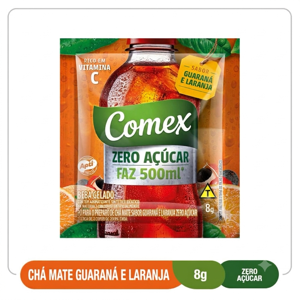 Chá Mate Guaraná/Laranja   8G