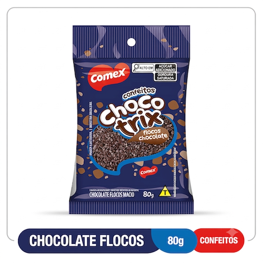 Chocolate Flocos Granulado 80G