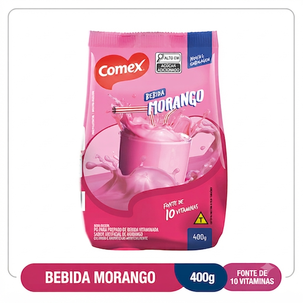 Bebida em Pó Morango  400G