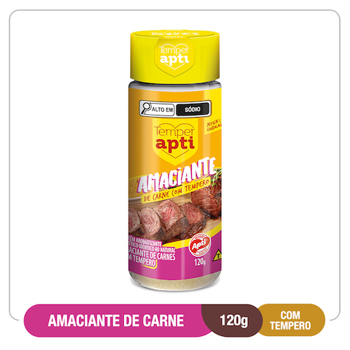 Ablandador De Carnes Temperapti 6 X 120G Pote