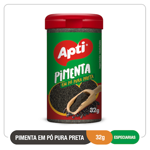 Pimenta em Pó Preta Pura 20G