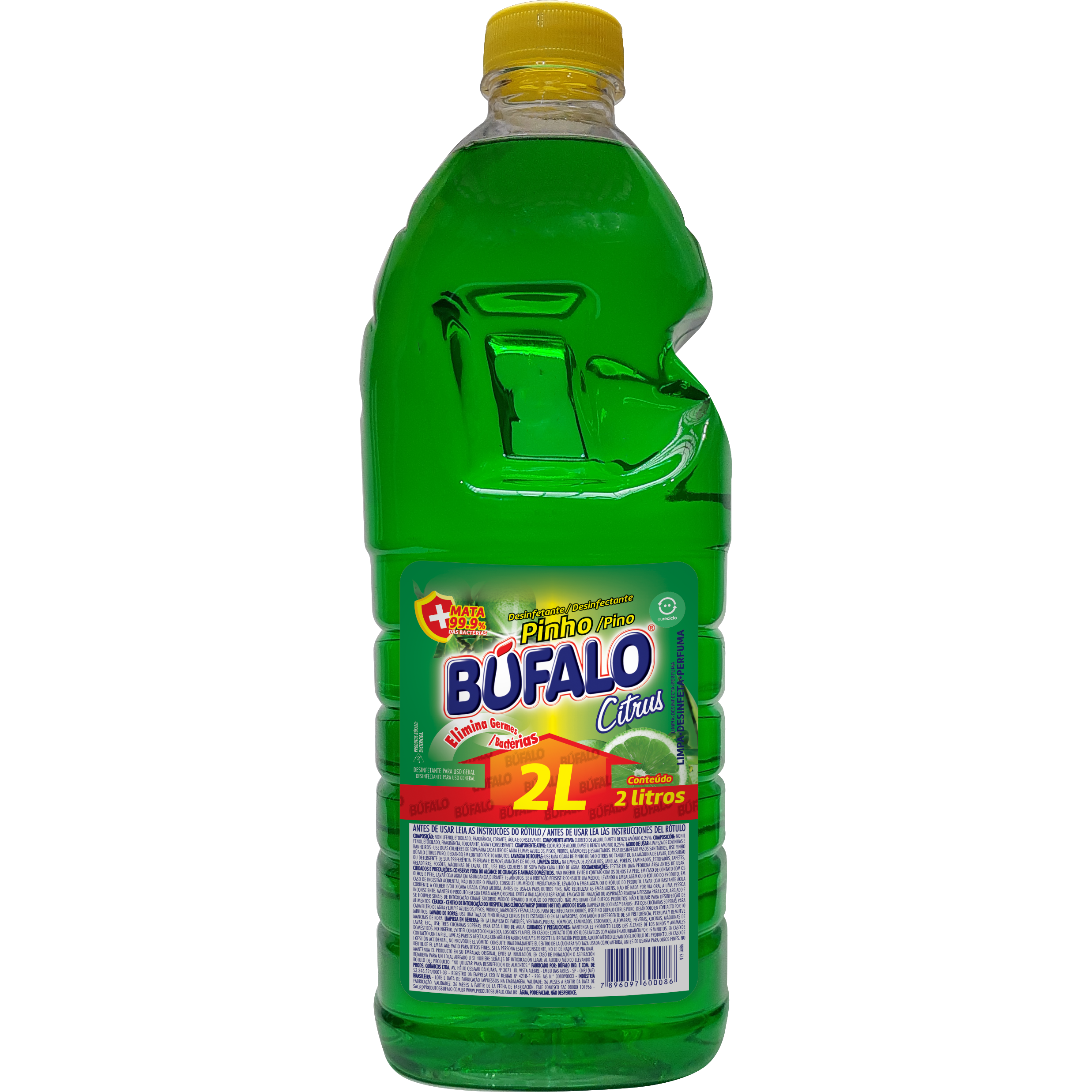 DESINFECTANTE DE PINO BÚFALO CÍTRICOS 2000ML