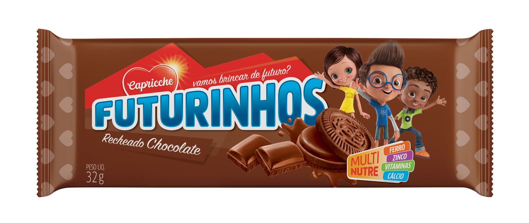 Biscoito Recheado Sabor Chocolate 32g