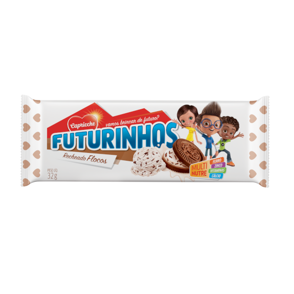 Biscoito Recheado Sabor Flocos 32g