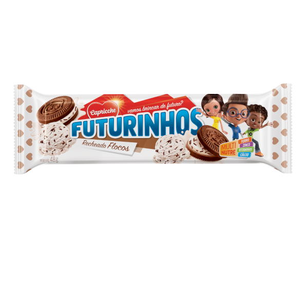 Biscoito Recheado Sabor Flocos 48g