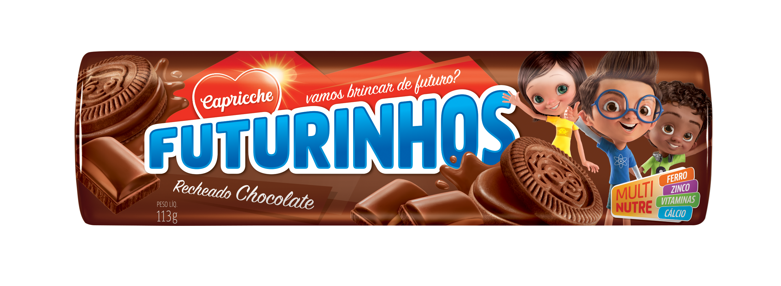 Biscoito Recheado Sabor Chocolate 113g