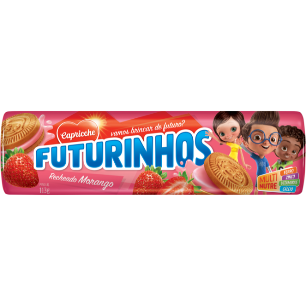 Biscoito Recheado Sabor Morango 113g