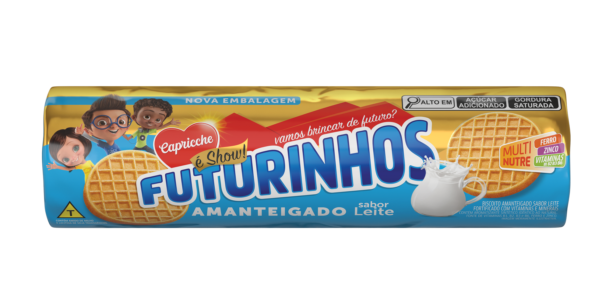 Biscoito Amanteigado Sabor Leite 96g