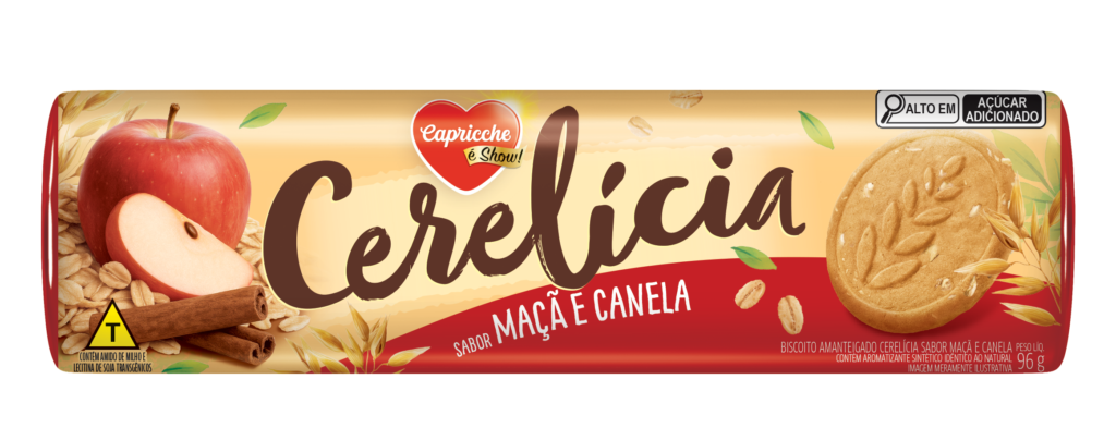 Biscoito Amanteigado Cerelícia Maçã e Canela 96g
