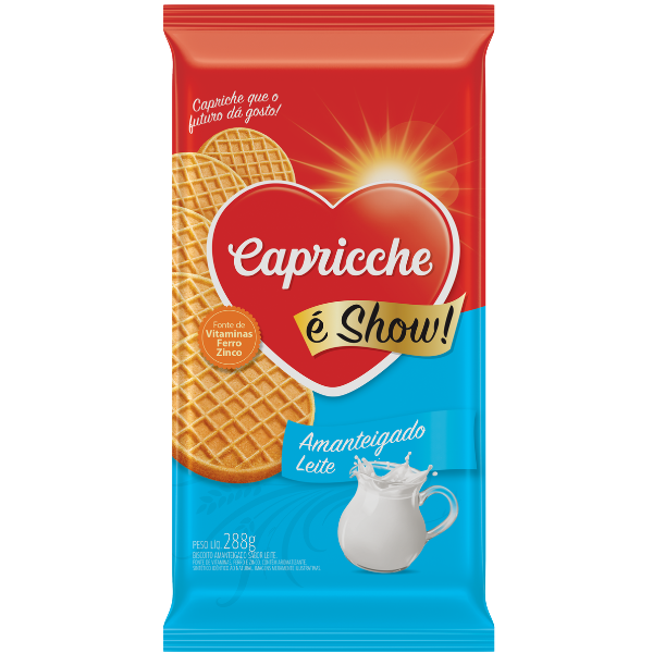 Biscoito Amanteigado Sabor Leite 288g