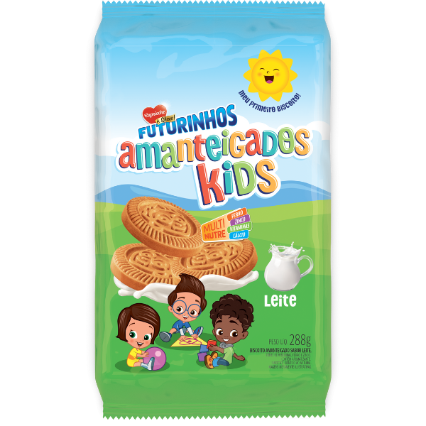 Biscoito Amanteigado Kids Sabor Leite 288g