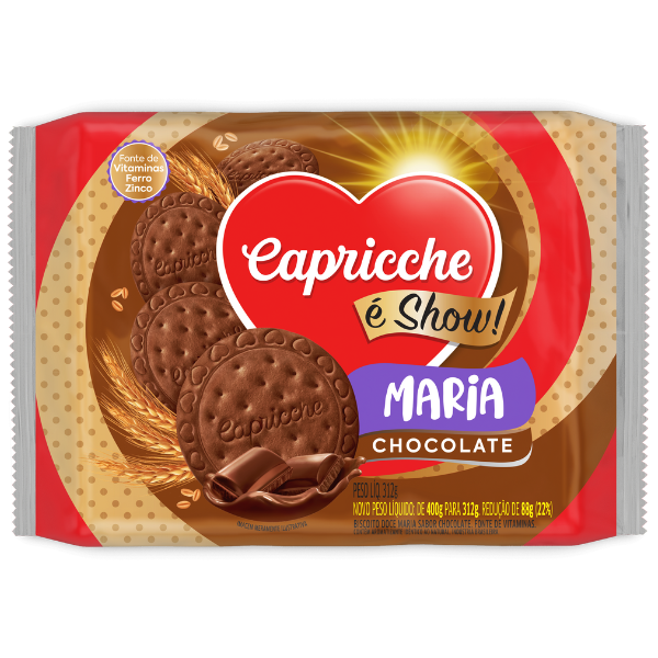 Biscoito Maria Sabor Chocolate 312g