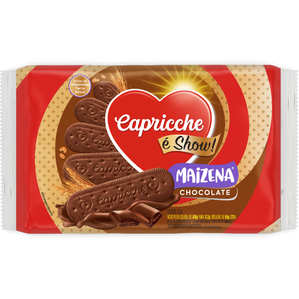 Biscoito Maizena Sabor Chocolate 312g