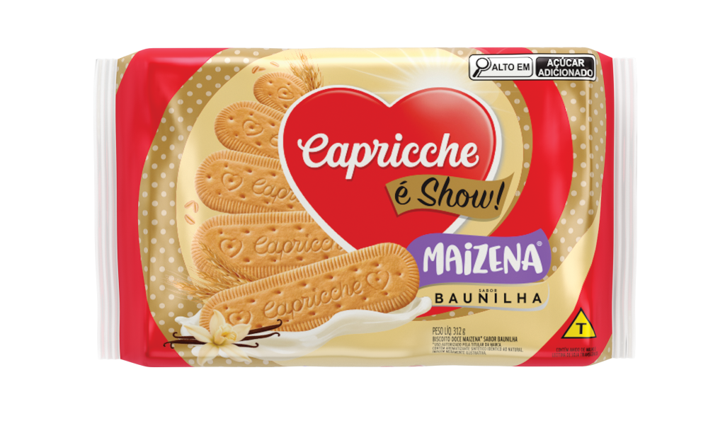Biscoito Maizena Sabor Baunilha 312g