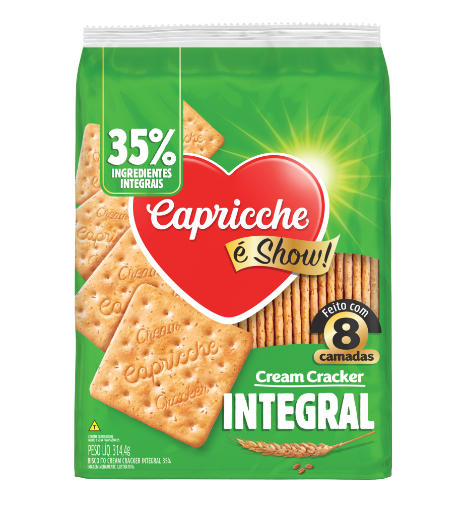 Biscoito Cream Cracker Integral 314,4g
