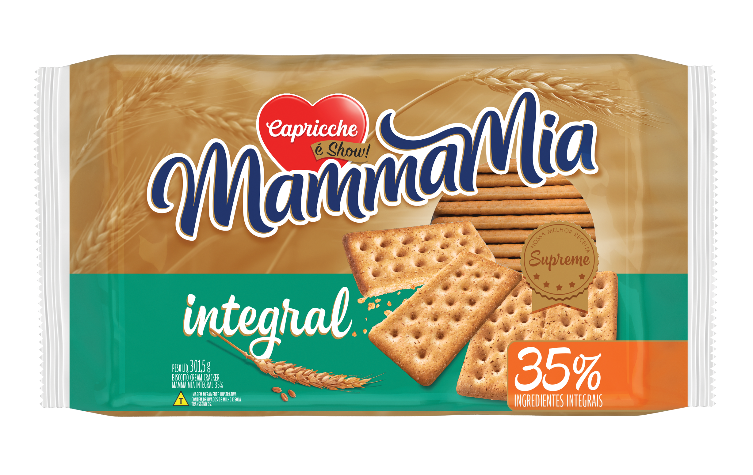Biscoito Mammamia Integral 301,5g
