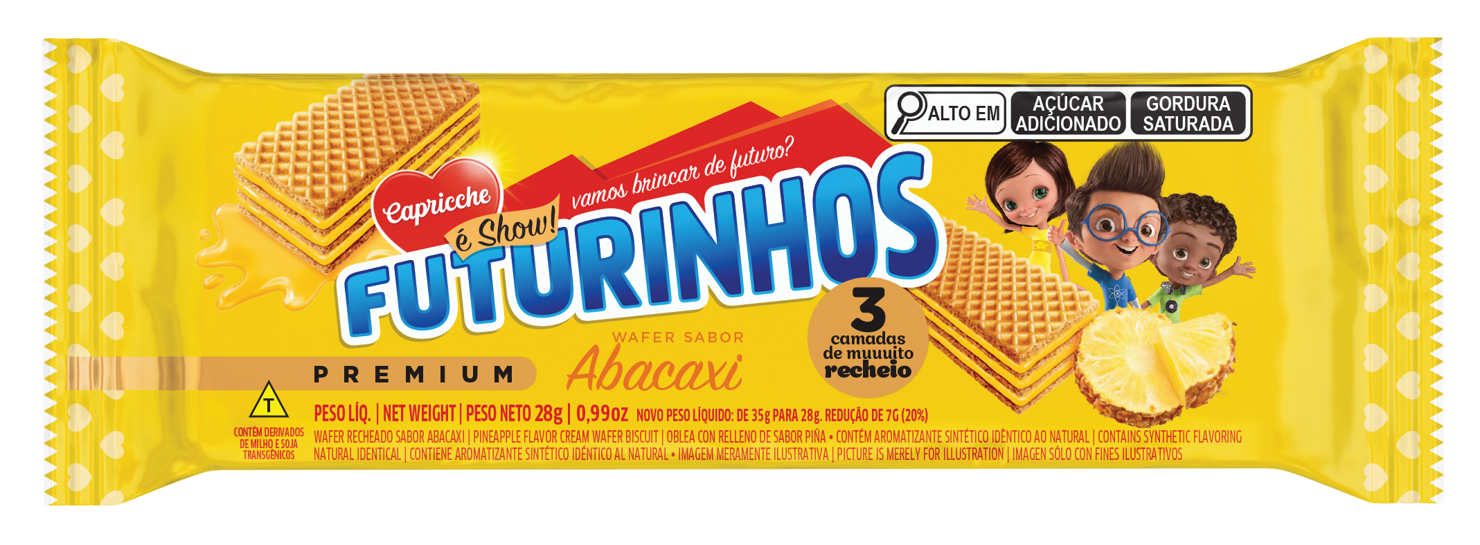 WAFER SABOR PIÑA 28G