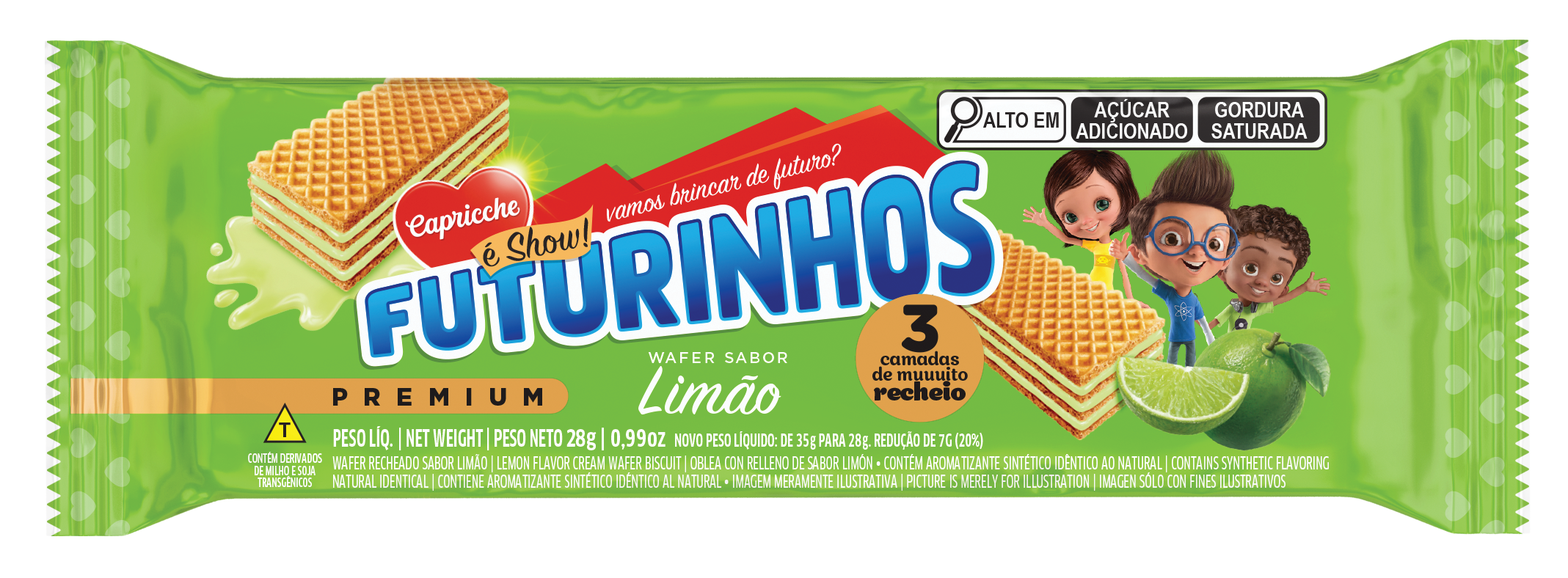 WAFER SABOR LIMÓN 28G