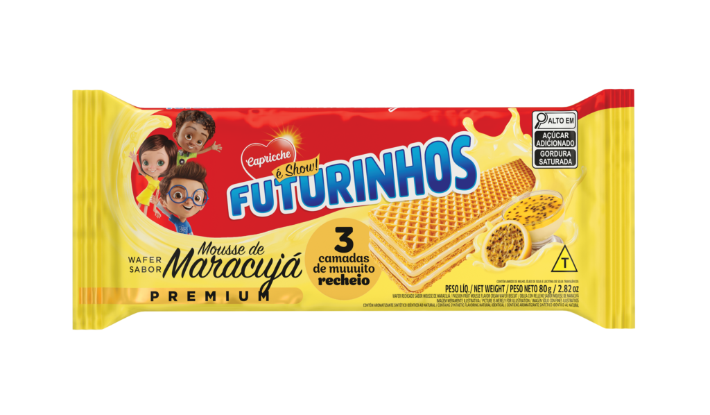 Wafer Mousse Sabor Maracujá 80g
