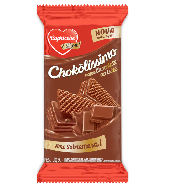 Wafer Chokolíssimo Chocolate ao Leite 90g